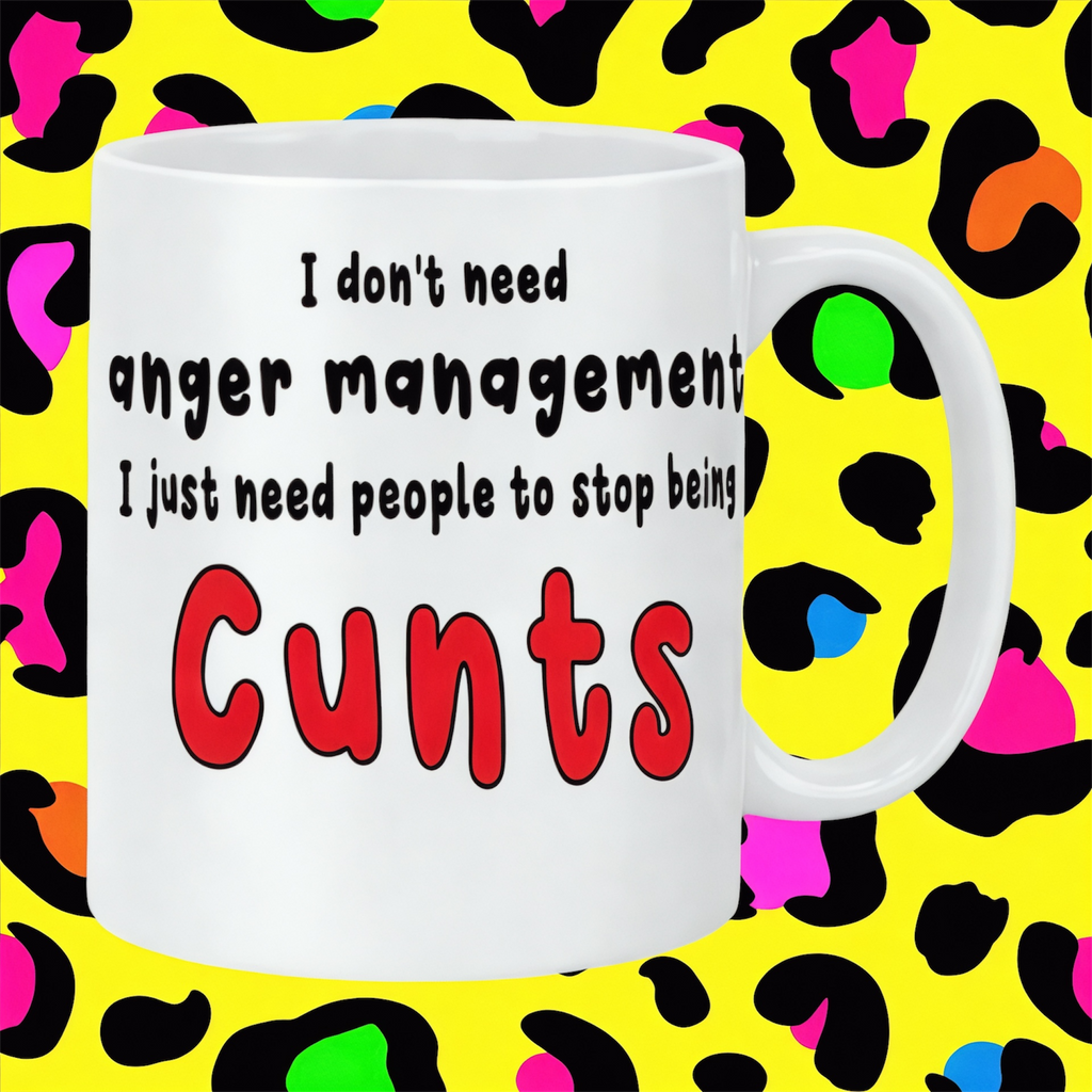 Anger Management Rude Funny Adult Mug