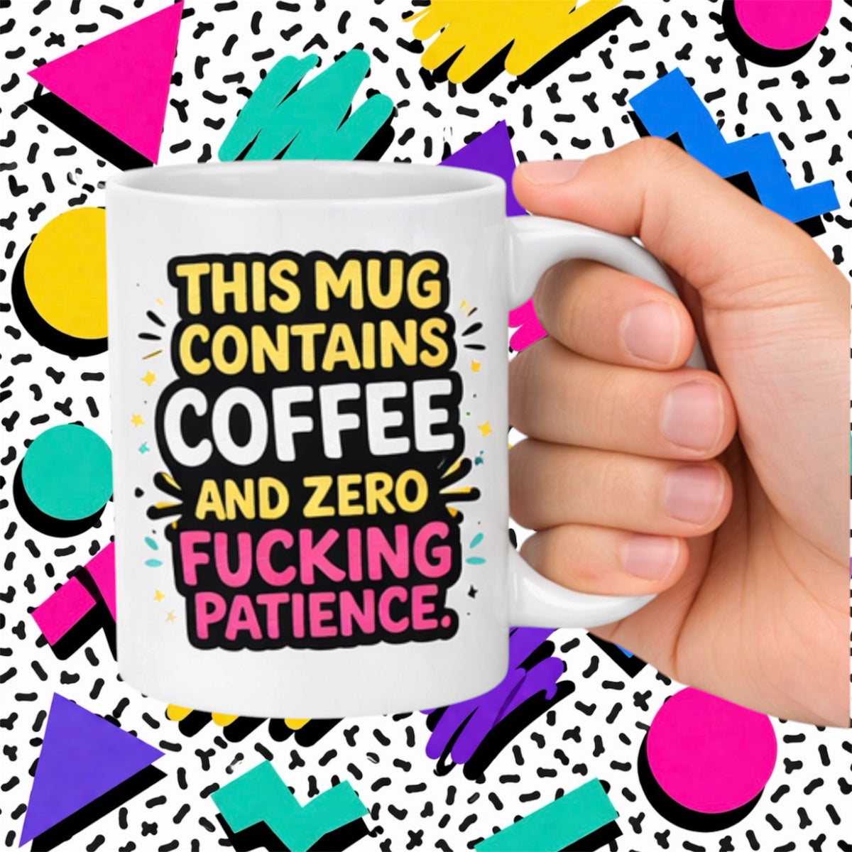 Zero Patience Funny Rude Adult Mug