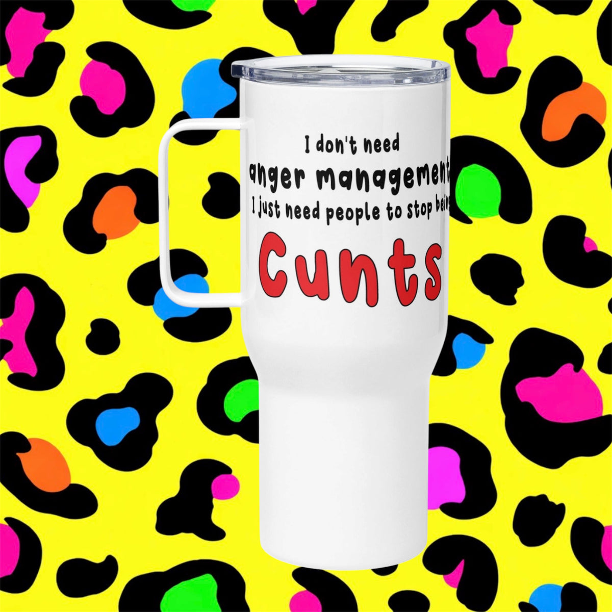Anger Management Rude Funny Adult Travel Mug
