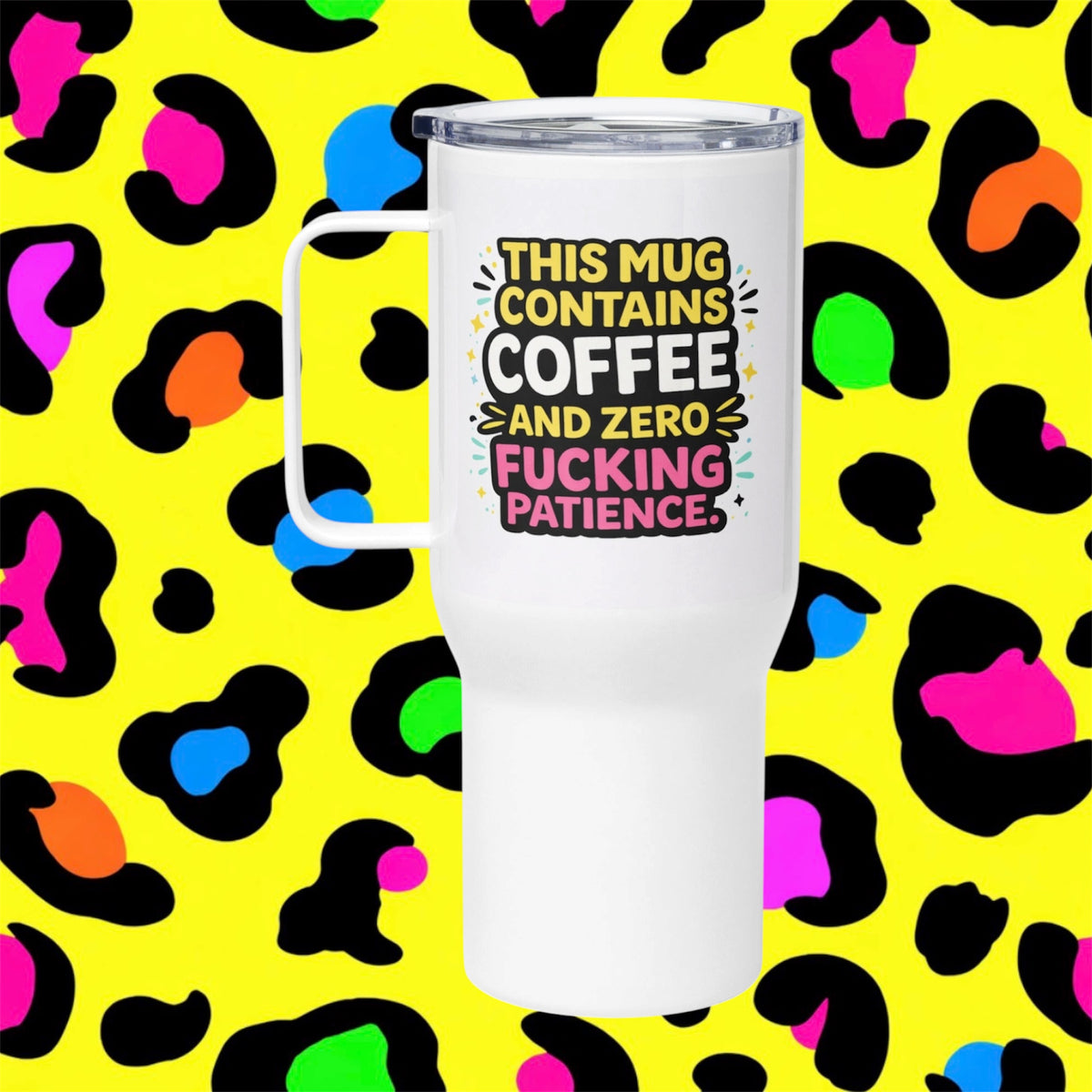 Zero Patience Rude Funny Adult Travel Mug