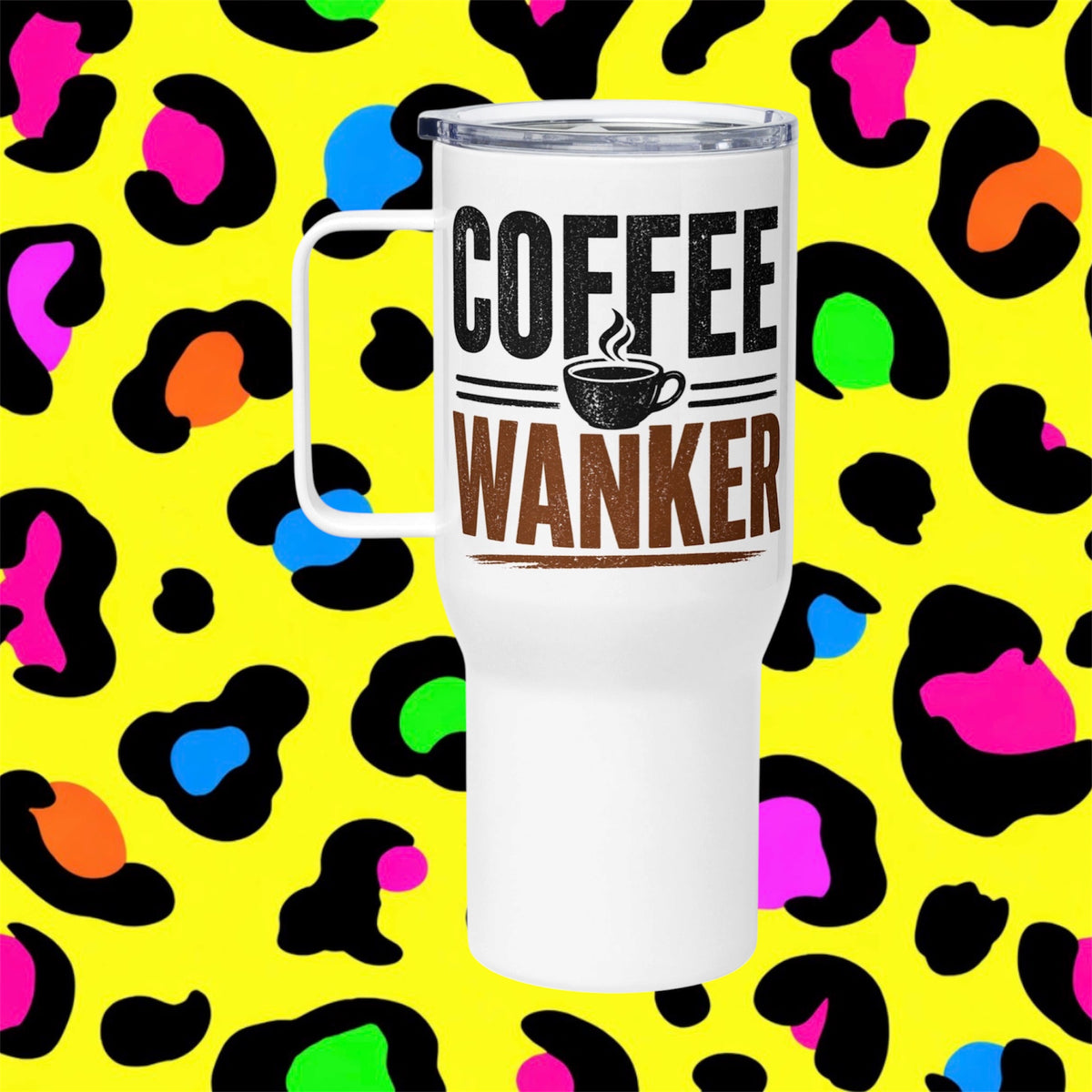 Coffee W*nker Rude Finny Adult Travel Mug